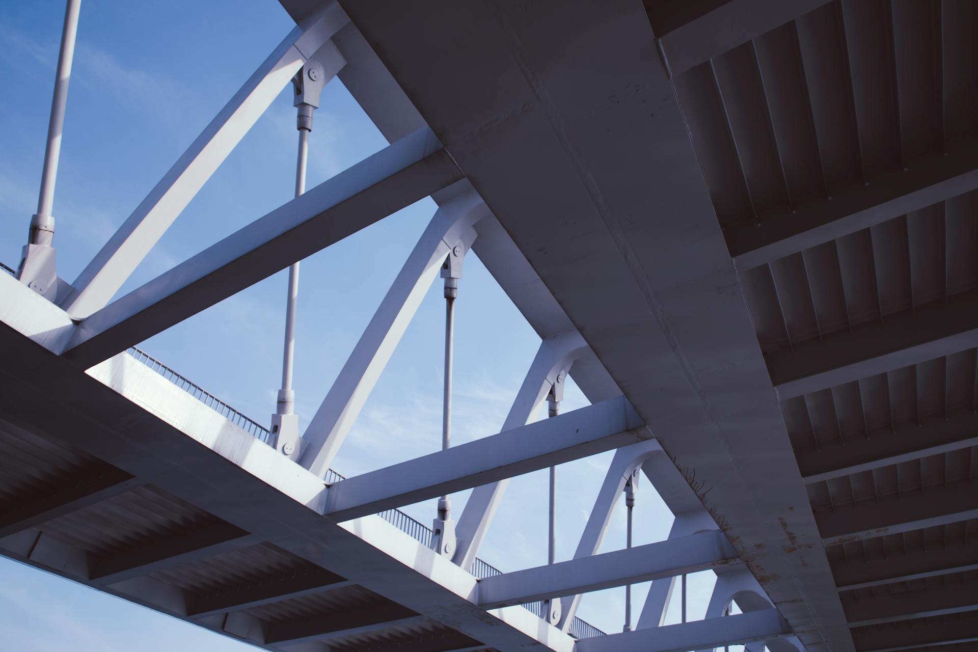 Structural steel engineering framework used for industrial engineering and construction projects